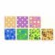 Pattern sticker coloured paper,  6 inch (15cm x 15cm) square, 7 sheets, (ok1061)