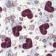 Patterns Shoyu Paper - brown heart, 6 inch (15 cm) square, 15 sheets, (YHZ034)