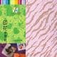 Patterns Shoyu Paper - pink Straight lines, 6 inch (15 cm) square, 15 sheets, (YHZ029)