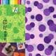 Patterns Shoyu Paper - purple Dots, 6 inch (15 cm) square, 15 sheets, (YHZ063)