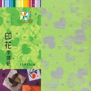 Patterns Shoyu Paper - purple heart, 6 inch (15 cm) square, 15 sheets, (YHZ036)