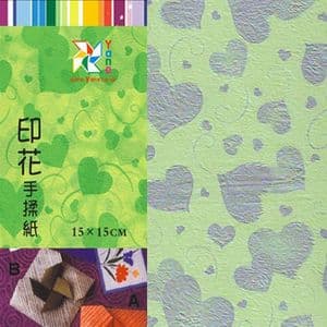 Patterns Shoyu Paper - purple heart, 6 inch (15 cm) square, 15 sheets, (YHZ038)