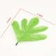 Peony leaf, Cloth and Plastic, green, 12cm x 11.5cm, 10 pieces, (ST661)
