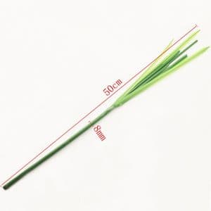 Plastic Flower stem, Plastic, Dark green, 50cm x 8mm, 1 Plastic Flower stems, (SHG0007)