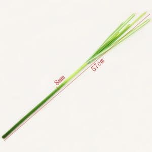Plastic Flower stem, Plastic, green, white, 57cm x 8mm, 2 Plastic Flower stems, (SHG0008)
