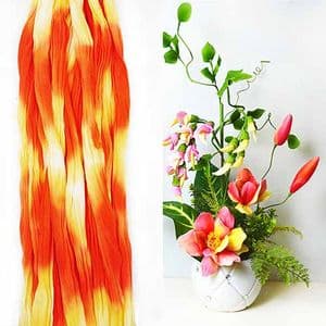 Rainbow Colour Specially dyed nylon, red, Yellow, Stretched Size 2.5m x 25cm, 1 piece, [SWW0939]