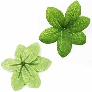 Rose Flower holder, fabric, Bright green, 5.3cm x 5.5cm, 5 pieces, [ST1530]