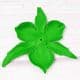 Rose Flower holder, fabric, Dark green, 11.5cm x 12.5cm, 5 pieces, [SHT0017]