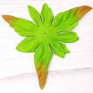 Rose Flower holder, fabric, Dark green, Burgandy, 9cm x 13cm, 5 pieces, [SHT0018]