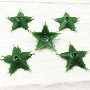 Rose Flower holder, Plastic, green, 3.5cm x 3.5cm, 10 pieces, [ST1646]
