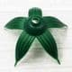 Rose Flower holder, Plastic, green, 3cm x 3cm, 10 pieces, [ST1643]