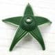 Rose Flower holder, Plastic, green, 4.5cm x 4.5cm, 10 pieces, [ST1644]