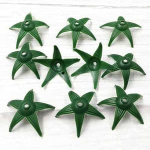 Rose Flower holder, Plastic, green, 4.5cm x 4.5cm, 10 pieces, [ST1644]