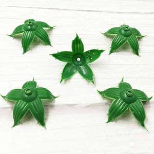 Rose Flower holder, Plastic, green, 4.5cm x 4.5cm [approximate], 5 pieces, [ST1641]