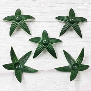 Rose Flower holder, Plastic, green, 8cm x 8cm, 5 pieces, [ST1640]
