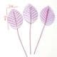 Rose leaf, Cloth and metal alloy, purple, 10cm x 3cm, 10 pieces, (ST768)