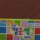 Same Coloured Paper S Dull Brown, 3 inch (7.5 cm) square, 70 sheets, (ok037)