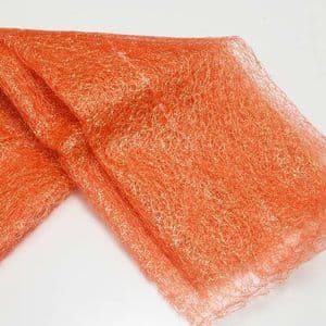 Sansi Specially dyed nylon, Nylon, orange, Gold colour, 75cm x 80cm, 1 piece, [SWW0630]