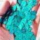 Sequins, blue, 10mm x 10mm, 200 pieces, 5g, Heart shape, Sequins are shiny, [CZP670]