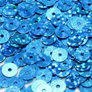 Sequins, blue, Diameter 6mm, 520 pieces, 5g, Disc shape, Sequins are shiny, [CZP302]