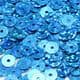 Sequins, blue, Diameter 6mm, 520 pieces, 5g, Disc shape, Sequins are shiny, [CZP302]