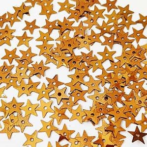 Sequins, brown, 7mm, 400 pieces [approximate], 3g, Star shape, Sequins are shiny, [CZP770]