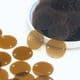 Sequins, brown, Diameter 20mm, 203 pieces, 20g, Disc shape, Sequins are NOT shiny, [CZP481]