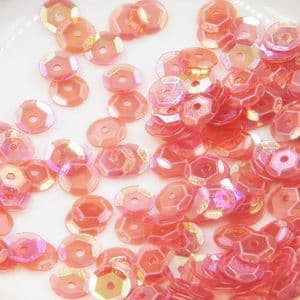 Sequins, Burgandy, Diameter 6mm, 400 pieces, 5g, Faceted Discs, Sequins are shiny, [CZP490]