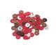 Sequins, Burgandy, Diameter 8mm, 400 pieces, 10g, Disc shape, Sequins are NOT shiny, [CZP015]