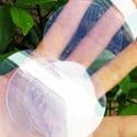 Sequins, Clear colour, Diameter 50mm, 12 pieces, 10g, Disc shape, Sequins are NOT shiny, [CZP577]