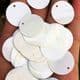 Sequins, Cream colour, Diameter 30mm, 48 pieces, 10g, Disc shape, Sequins are NOT shiny, [CZP550]