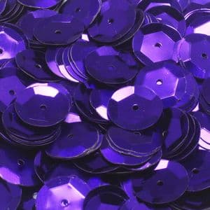 Sequins, Dark purple, Diameter 12mm, 130 pieces, 10g, Faceted Discs, Sequins are shiny, [CZP405]