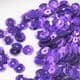 Sequins, Dark purple, Diameter 6mm, 450 pieces, 5g, Faceted Discs, Sequins are shiny, [CZP499]