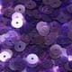 Sequins, Dark purple, Diameter 6mm, 520 pieces, 5g, Disc shape, Sequins are NOT shiny, [CZP297]