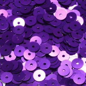 Sequins, Dark purple, Diameter 6mm, 525 pieces, 5g, Disc shape, Sequins are NOT shiny, [CZP329]