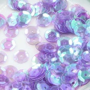 Sequins, Dark purple, Diameter 8mm, 250 pieces, 5g, Faceted Discs, Sequins are shiny, [CZP524]
