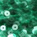 Sequins, Dark teal, Diameter 6mm, 520 pieces, 5g, Disc shape, Sequins are NOT shiny, [CZP280]