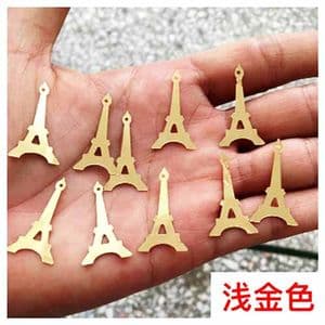 Sequins, Gold colour, 1.5mm x 2.5cm, 140 pieces, 5g, Designer shapes, Sequins are shiny, [CZP601]
