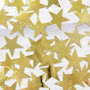 Sequins, Gold colour, 20mm, 100 pieces [approximate], 5g, Star shape, Sequins are shiny, [CZP761]