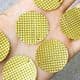 Sequins, Gold colour, 29mm, 23 pieces, 5g, Round shape, Sequins are shiny, [CZP674]