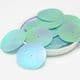 Sequins, green, Diameter 35mm, 50 pieces, 20g, Disc shape, Sequins are shiny, [CZP466]