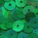 Sequins, green, Diameter 5mm, 1720 pieces, 10g, Disc shape, Sequins are shiny, [CZP254]