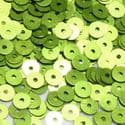Sequins, green, Diameter 5mm, 860 pieces, 5g, Disc shape, [CZP351]