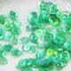 Sequins, green, Diameter 6mm, 400 pieces, 5g, Faceted Discs, Sequins are shiny, [CZP496]