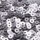 Sequins, grey, Diameter 4mm, 1680 pieces, 8g, Disc shape, Sequins are NOT shiny, [CZP324]