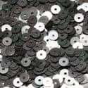 Sequins, grey, Diameter 5mm, 860 pieces, 5g, Disc shape, Sequins are NOT shiny, [CZP343]
