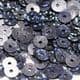 Sequins, grey, Diameter 6mm, 520 pieces, 5g, Disc shape, Sequins are shiny, [CZP309]