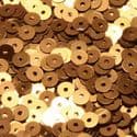 Sequins, Light brown, Diameter 5mm, 860 pieces, 5g, Disc shape, Sequins are shiny, [CZP356]
