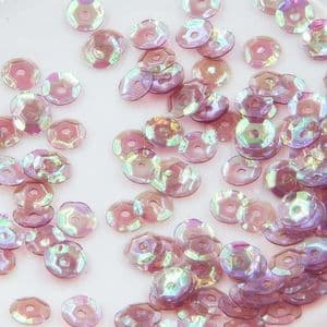 Sequins, Light green, Diameter 5mm, 650 pieces, 5g, Faceted Discs, Sequins are shiny, [CZP504]