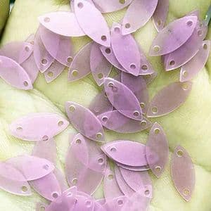 Sequins, Light purple, 5mm x 7mm, 200 pieces, 3g, Oval, Sequins are NOT shiny, [CZP700]